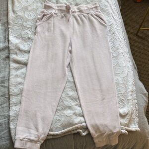 Negative Underwear Light Pink Waffle Knit Drawstring Joggers